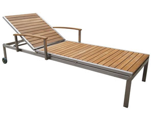 Stainless steel Teak..