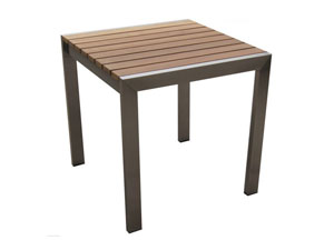 Stainless steel Teak..